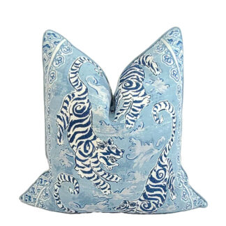 BLUE BONGOL TIGER PILLOW