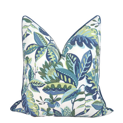 BLUE-GREEN PROTEA PILLOW