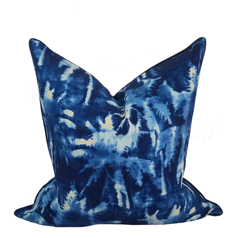 Lanai Blue Palms Pillow